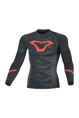 Bluza Termoaktywna Macna All-season Czarny/Szary/Czerwony XXL/3XL