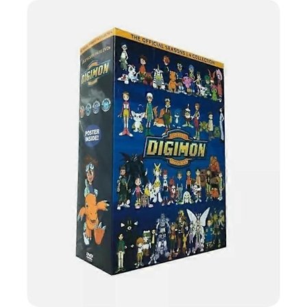 Digimon Digital Monster: Koko Sarja Kausi 1-4 (DVD 32-Levyn Kokoelma)