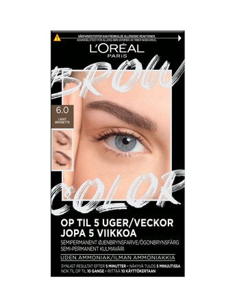L'Oréal Paris L'oréal Paris, Brow Color, Semi-Permanent Eyebrow Color, 6.0 Light Brunette, 30Ml - Brown - 1 st