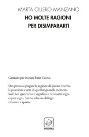 Ho molte ragioni per disimpararti Marta Cillero Manzano