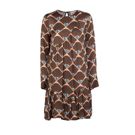 Semicouture Midi Kjole Brun, Dame