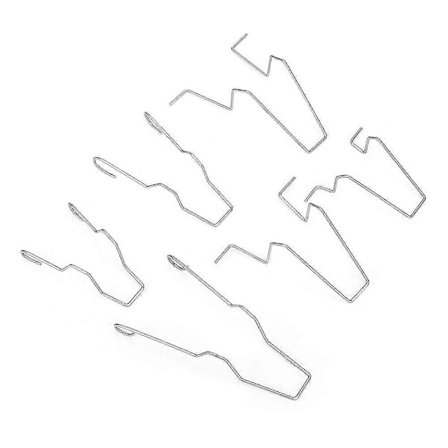 6st 5zhsfullkit Stål Strålkastare Helljus Halvljus Lampa Glödlampa Fästhållare Fjäderklämma För H1/h3/h4/h7 [DB]