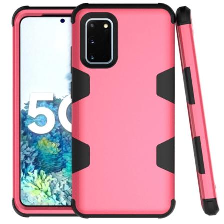 Samsung Galaxy S20 - Gennemtænkt robust cover Rosa/Svart
