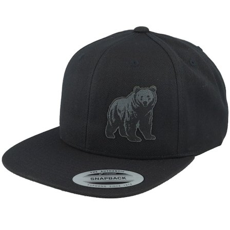 Wild Spirit - Černá snapback Kšiltovka - Bear Engraved Black Snapback @ Hatstore