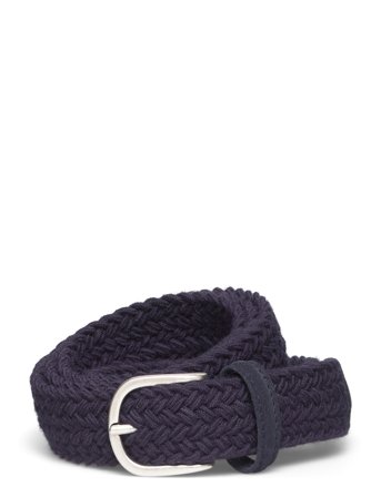 Anderson's Elastic Woven Belt Multi Colour - 3 Cm - Navy - 90
