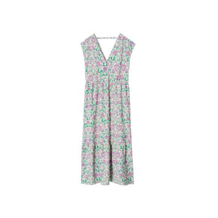 Mango Flowy flower printed Kjole Lilla, Dame