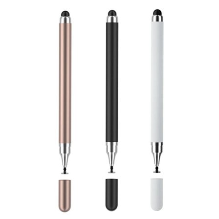 Stylus Pen til Touchskærm, 3 Pak 2 i 1 Universal Høj Sensitivitet Tablet Pen til iPad, Apple, Samsung Galaxy, Android, Microsoft