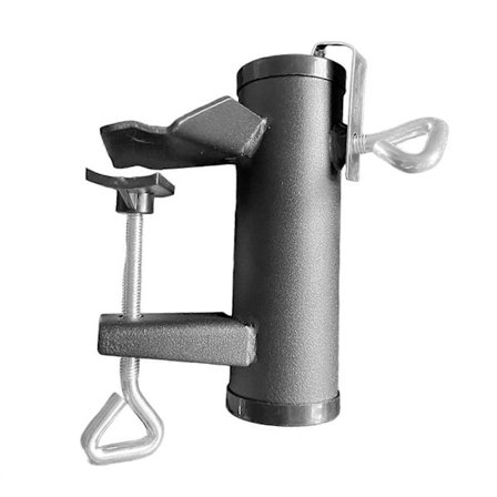 Parasol Klemmer til Terrasser Balkon Rækværk Parasolfod Clip Dæk Parasol Fast Clip Parasolfod Monteringsbeslag Terrasser Sølv[D]