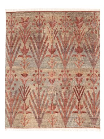 Oushak Indo Rug 250X304 Brown/Beige Large Wool, India