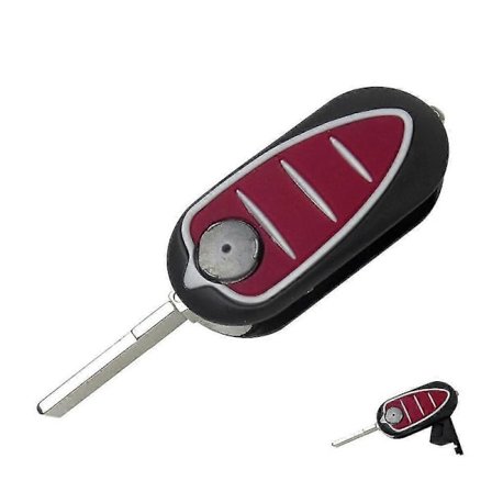 3-painikkeinen kokoontaitettava avaimenperä Alfa Romeo Mito Giulietta 159 Gta -autoon, vara-avaimenperä leikkaamattomalla terällä