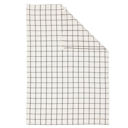 Ernst Storrutete kjøkkenhåndkle, hvit/brun' - 'Brun/hvit