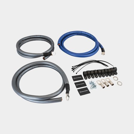 Strömkabelsats till marinstereo Auto-Connect OFC Big 3, syrerent koppar (OFC / Oxygen Free Copper), 50 mm²