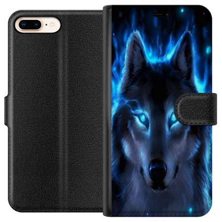 Kompatibelt Plånboksfodral till Apple Apple iPhone 8 Plus Varg