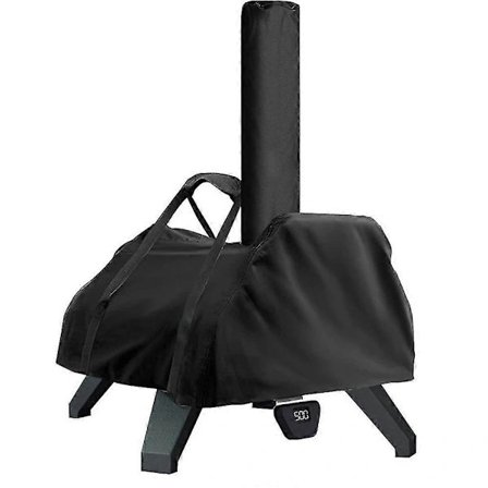 Pizza Ugnsöverdrag För 16 Tum Bärbar Pizza Ugnsöverdrag 420D Tyg Vattentätt Pizza Ugnsöverdrag Kraftigt Svart