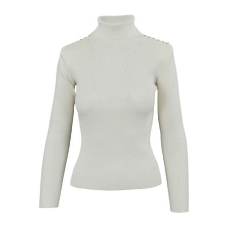 Patrizia Pepe turtleneck Hvid, Dame Rullekraver