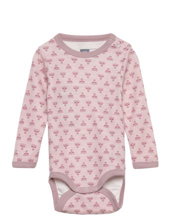 Hmlbambo Body Ls Bodies Long-sleeved Rosa Hummel