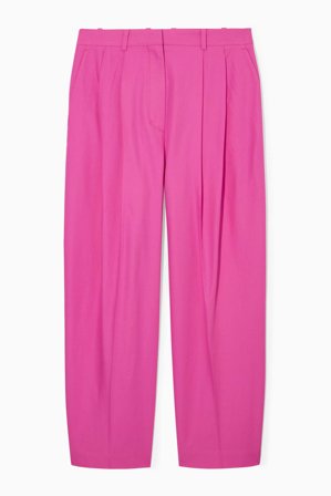 COS Femme Pantalon De Tailleur Large Décontracté in Rose