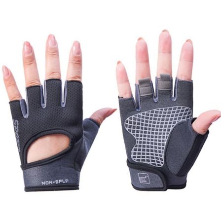 Anti-skli hansker for fitness trening gym vektløfting rosa