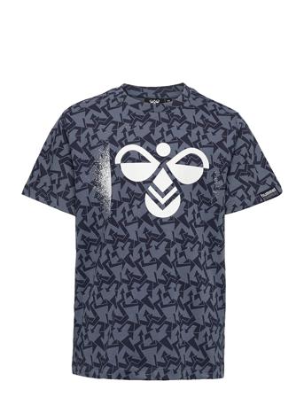 Hmlakon T-Shirt S/S Blue Hummel