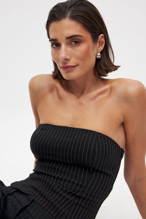 NA-KD klassisches Korsett-Top - Korsett-Oberteile - Stripe - EU 44