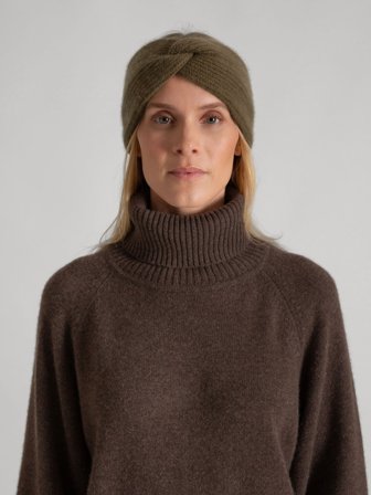 Kashmina - Pannebånd i kashmir "Freya" - hunter - Size Onesize
