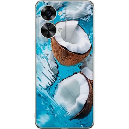 Kompatibelt Mobildeksel til OnePlus Nord 2T Kokosnøtter Basseng Sommer Hav Strand