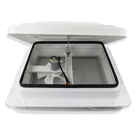 14 tum X 14 tum RV Ventilationsfläkt RV Takventil 12V Strömfläkt Vitt Lock Inre Garneringsfläkt