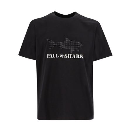 Paul & Shark, T-Shirts Zwart, Heren, Maat:M,Cotton