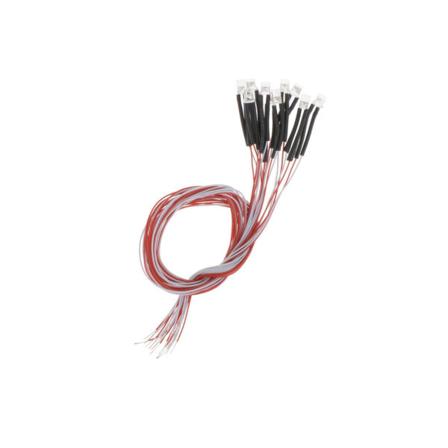 1/2/3/5 10 STK Förkopplade 3 mm LED-glödlampa emitterande dioder DC3V Purple 30cm 1Set