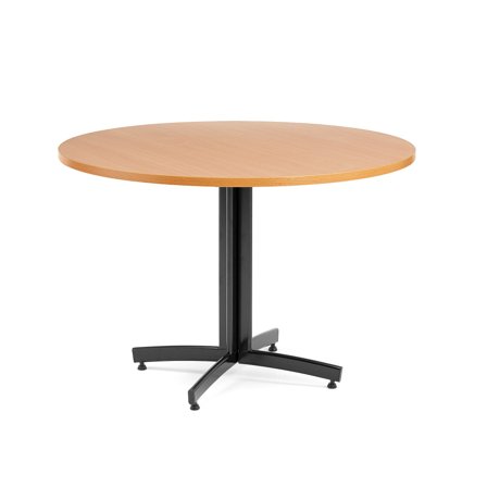 Kantinentisch SANNA, Ø1100x720 mm, schwarz/buche