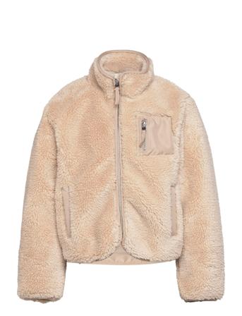 Kogsascha Sherpa Jacket Bo Otw Outerwear Fleece Outerwear Fleece Jackets Rosa Kids Only