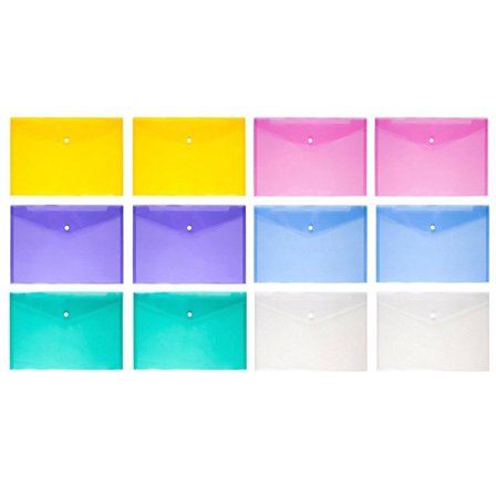 A4-muovitasku, asiakirjataskut läpällä, läpinäkyvä