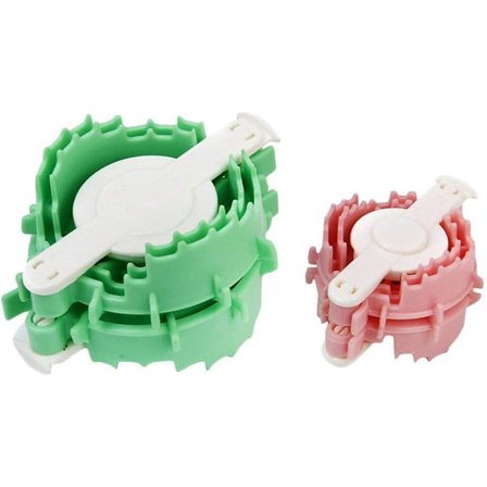 2 st hjärtformade pompom-tillverkare fluffbollvävare vävstol hantverk 5 cm 7 cm Co