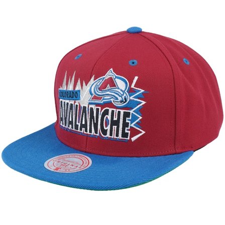 Mitchell & Ness - NHL Rood snapback Cap - Colorado Avalanche Buzz Maroon/Blue Snapback @ Hatstore