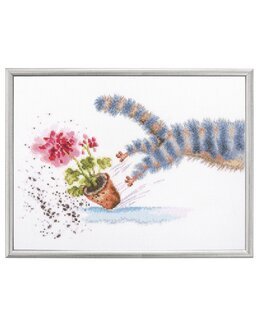 Broderikit Billede Fræk kat - RTO