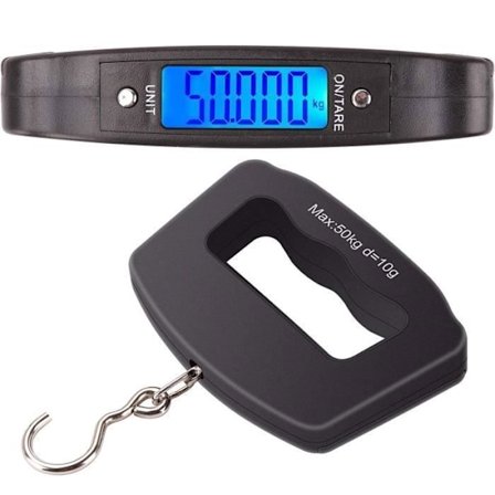 Digital bagagevåg - TD - Elektronisk skala - 50 kg - Bakgrundsbelyst LCD-skärm - Bärbar