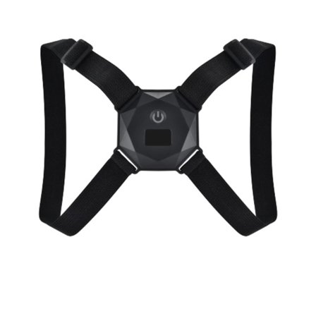 Hållningsväst för bättre hållning och ryggstöd, Svart