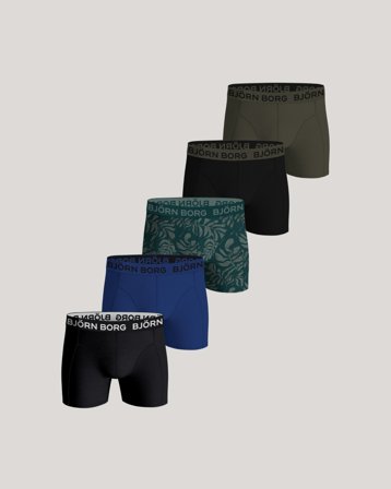 Björn Borg COTTON STRETCH BOXER 5p Bunt Unterwäsche Jungen - Kids Brand Store