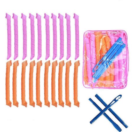 Hårkrøllere Store Krøller, 23 stk DIY Bølgestyling for Bølgestyler