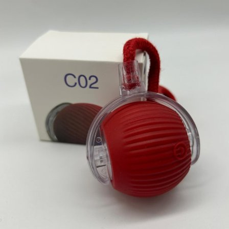 Rullande Boll Leksak för Hundar och Katter Liten Automatisk Kattretande Boll och Pinne (Röd)