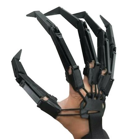 3D Halloween -niveloidut sormet kynnet koristeena juhliin black