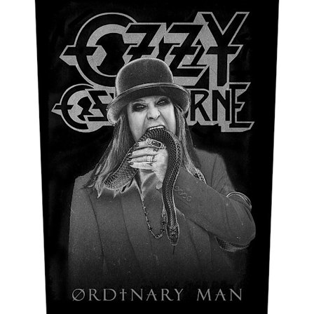 Ozzy Osbourne Ordinary Man Patch 36cm x 30cm Svart/Grå