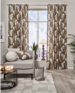 Multibandslängd med tryckt motiv Andrea 2-pack Cognac - Fondaco