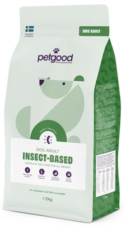 Petgood Insektsbaserat Premiumfoder Vuxen Hund 2 kg