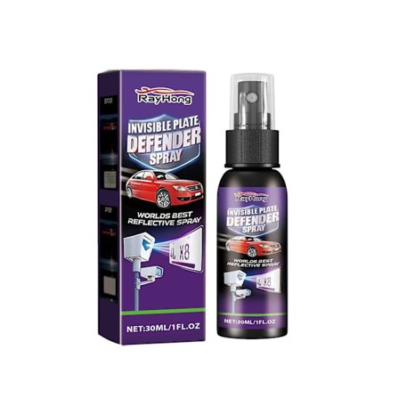 Bilskiltnummer usynlig spray fartkamerabeskyttelsesspray enkel å bruke langvarig effekt skilt personvern spray-WELLNGS