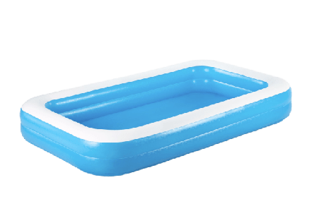 Bestway Familjepool Blå Rektangulär 305 X 183 46cm Dekoration