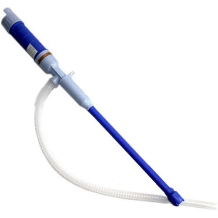 Automatisk væskeoverførselspumpe, elektrisk brændstofsifonpumpe med bøjeligt sugerørssystem, bærbar pumpe til vand, brændstof, gas og mere væske (D-4-