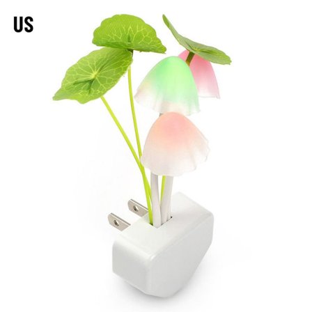 LED Mushroom Night Lights Färgglada Little Night Light US US