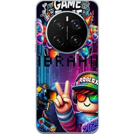 Kompatibelt Mobilskal till Honor Honor Magic7 Pro Söt blå Stitch-karaktär med stora öron och mjuk päls, upprepat fluffigt mönster med lekfull oc