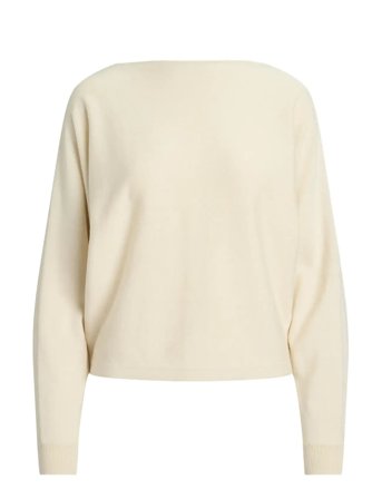 Cotton-Blend Dolman-Sleeve Sweater Cream Lauren Ralph Lauren